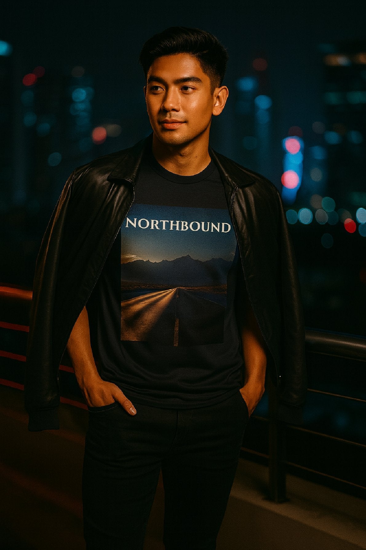 Endless Road T-Shirt – Northbound Desert Highway Horizon Tee