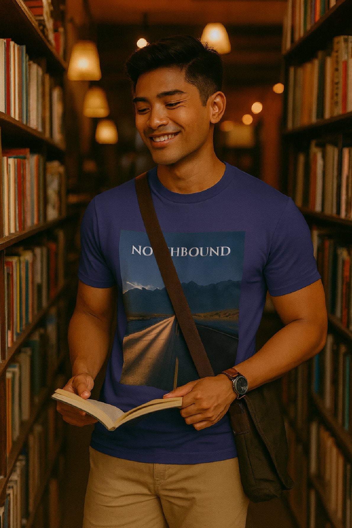 Endless Road T-Shirt – Northbound Desert Highway Horizon Tee