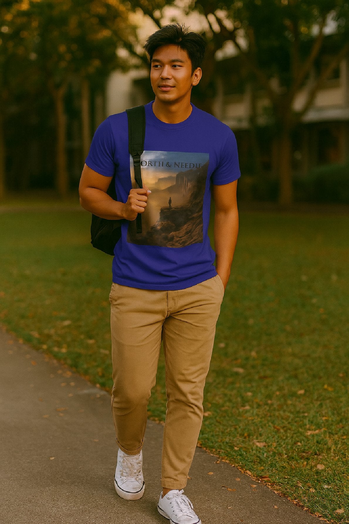 Trailblazer T-Shirt – North & Needle Canyon Sunrise Hiker Tee