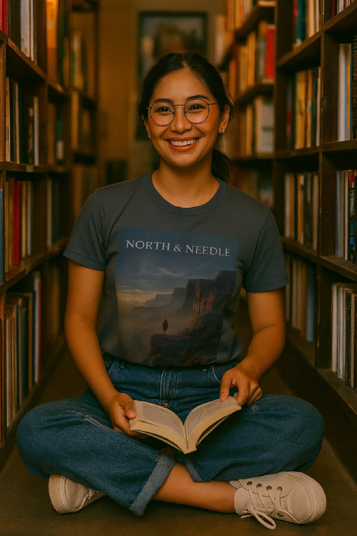Trailblazer T-Shirt – North & Needle Canyon Sunrise Hiker Tee