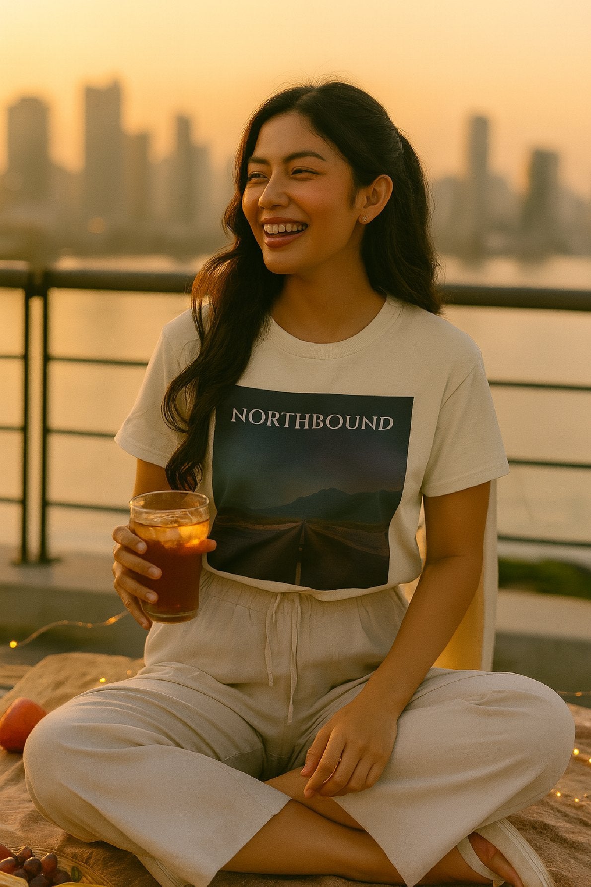 Endless Road T-Shirt – Northbound Desert Highway Horizon Tee