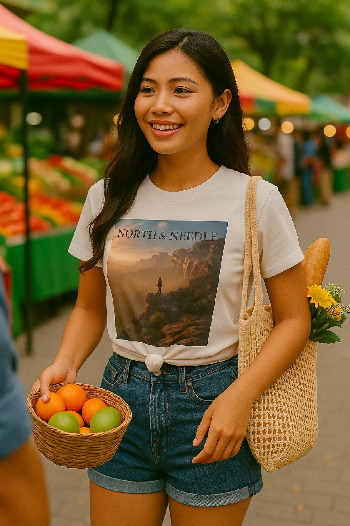Trailblazer T-Shirt – North & Needle Canyon Sunrise Hiker Tee