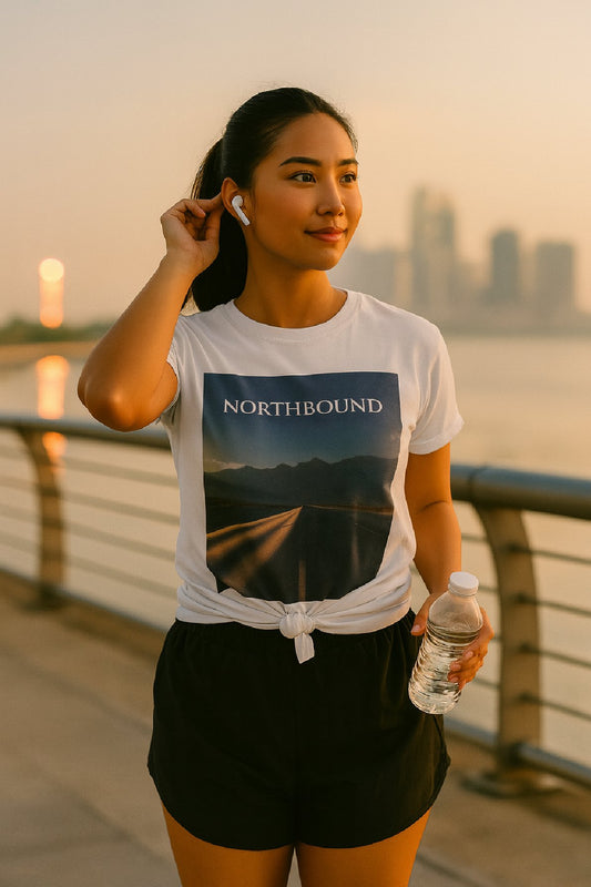 Endless Road T-Shirt – Northbound Desert Highway Horizon Tee