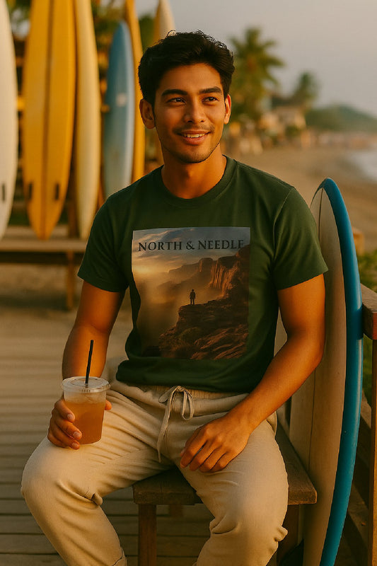 Trailblazer T-Shirt – North & Needle Canyon Sunrise Hiker Tee