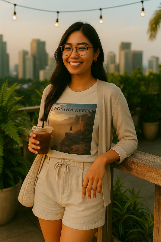 Trailblazer T-Shirt – North & Needle Canyon Sunrise Hiker Tee